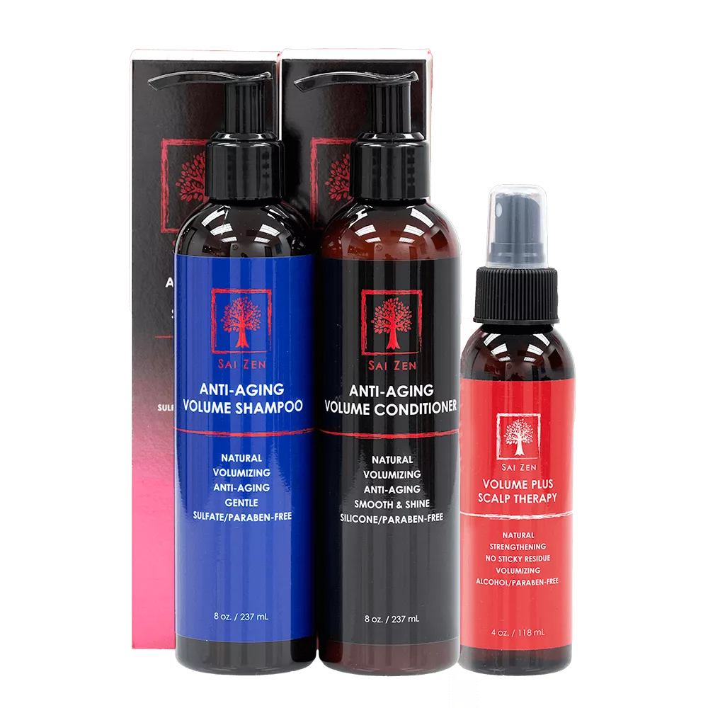 Anti Aging Shampoo, Conditioner and Scalp Spray Set